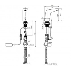 Senzorová umyvadlová baterie ECOSENS