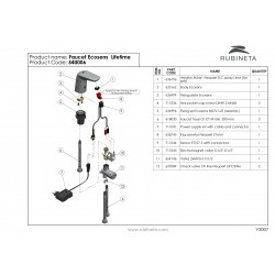 Senzorová umyvadlová baterie ECOSENS