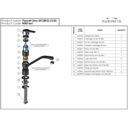 Drezová stojanková vodovodná batéria Olsen Spa UNO-20 NEW, čierna farba