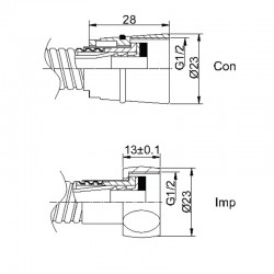 Sprchová hadica opletaná nerez