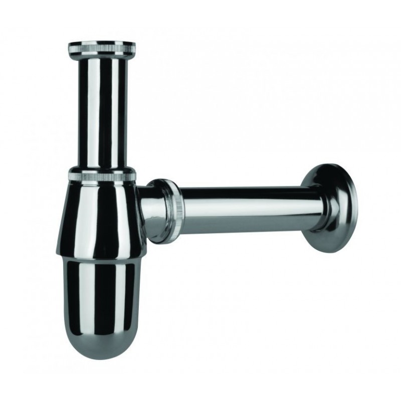 Umývadlový pochrómovaný sifón CHRÓM fľaškový