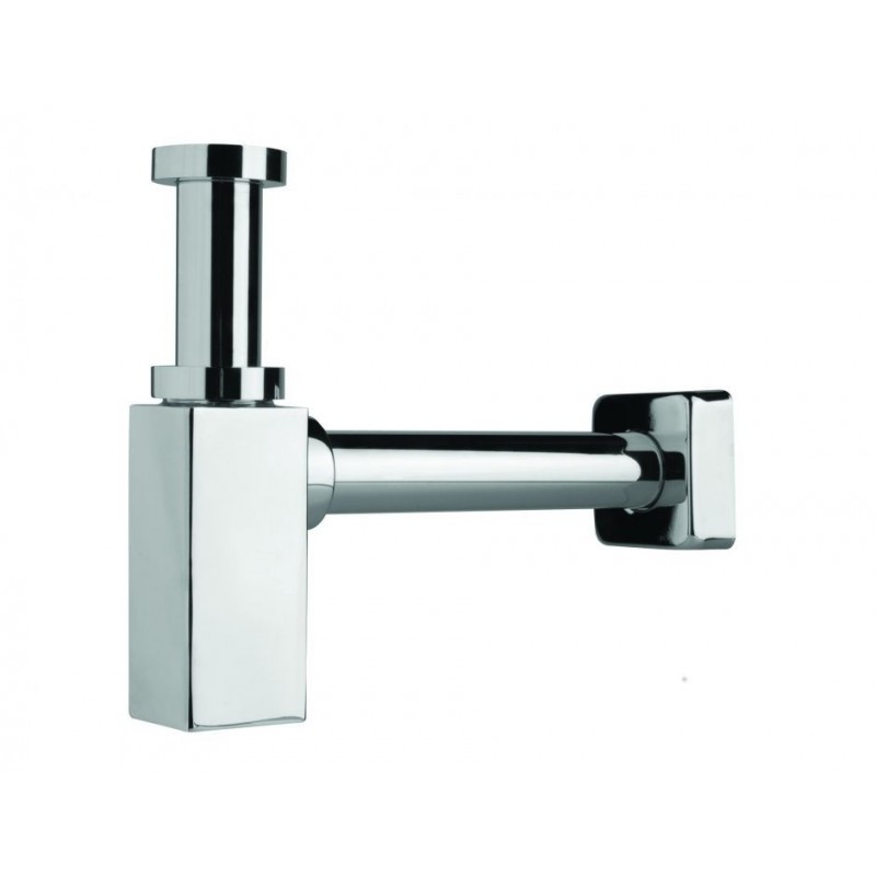 Umyvadlový pochromovaný sifon CHROM hranatý