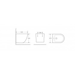 Závesný bidet OVALE