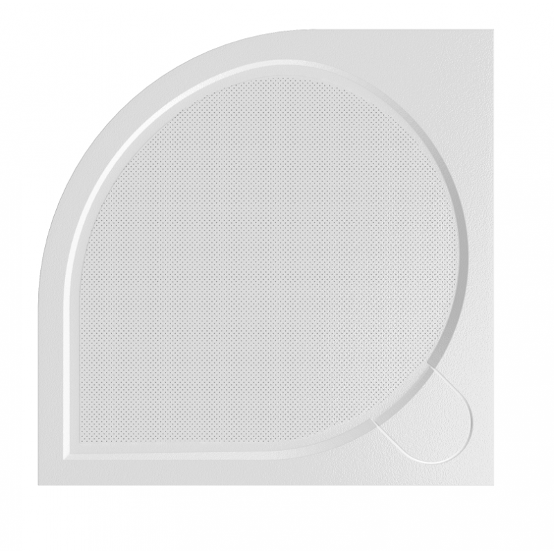 Čtvrtkruhová mramorová sprchová vanička LAKA