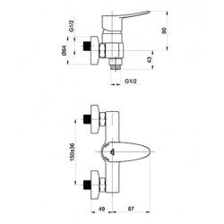 Sprchová baterie STATIC-12