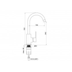 Dřezové baterie AXE-33
