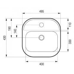 Umývadlo STAMPO - na dosku aj zápustné