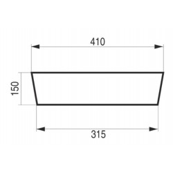 Umyvadlo na desku SPIGOLO