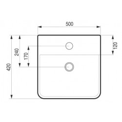 Umývadlo PIENO - nástenné aj na dosku