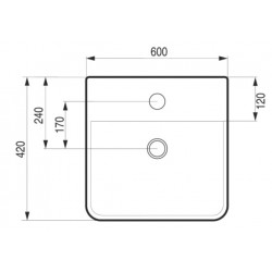 Umývadlo PIENO - nástenné aj na dosku