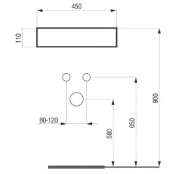 Umývadlo na dosku PIEGA