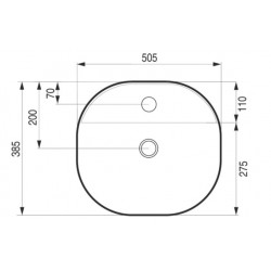 Umývadlo na dosku PIEGA