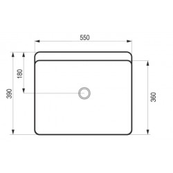 Umývadlo na dosku OBLIQUE