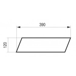 Umývadlo na dosku OBLIQUE