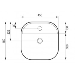 Umývadlo na dosku GRINZA