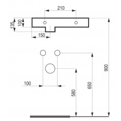 Umývadlo PICCOLO MINI 37,5 × 24,5 × 13,5 cm
