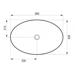 Umyvadlo na desku ELLISSE