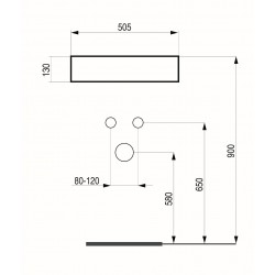 Umývadlo na dosku GRINZA
