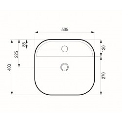 Umývadlo na dosku GRINZA