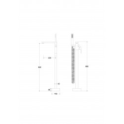 Stojánková vanová baterie Varium