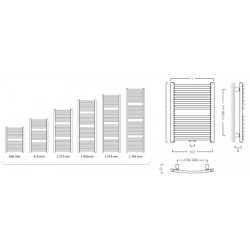 Kúpeľňový radiátor rebrík OMEGA R