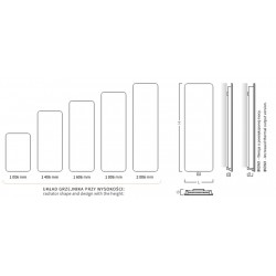 Koupelnový radiátor se zrcadlem INDIVI NEW