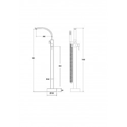 Stojánková vanová baterie Decco II