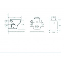 Závěsné WC ADDATO RIMLESS se SLIM sedátkem Soft-close