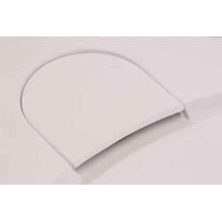 Štvrťkruhová asymetrická mramorová sprchová vanička LAKA