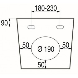 Závěsný bidet OVALE BASSO