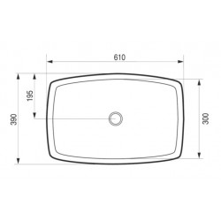 Umývadlo na dosku SPIGOLO
