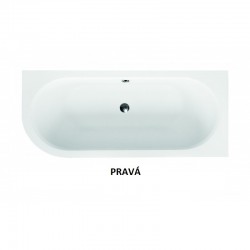 Akrylátová asymetrická vaňa AVITA SLIM