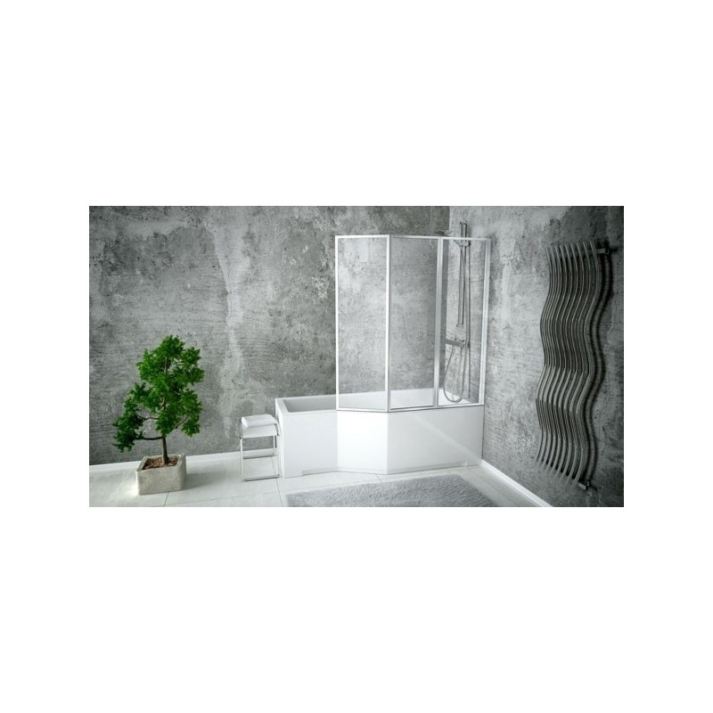 Asymetrická vana ESTE LEVÁ