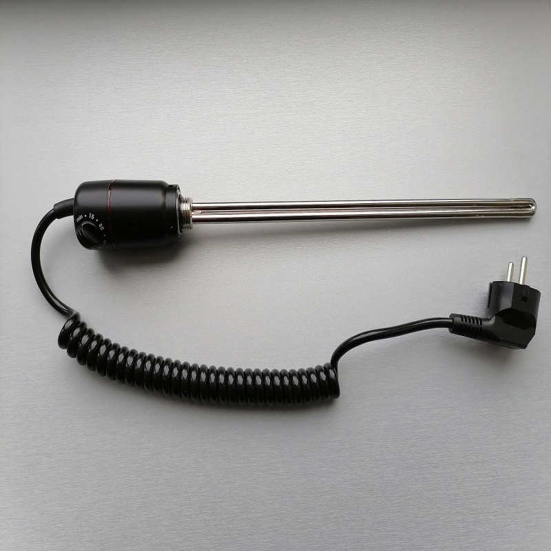 Topná tyč s termostatem černá