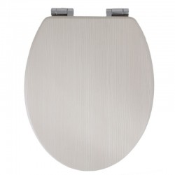 WC  sedátko OAK WHITE z MDF, soft-close