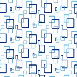 Kúpeľňový záves plast KD02100533 - biela a modrá