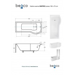 Asymetrická vana INSPIRO