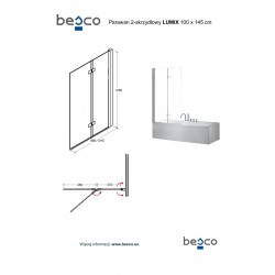 Vaňová zástena LUMIX BLACK