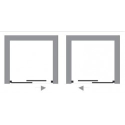 Vanová zástěna do niky DUO SLIDE II