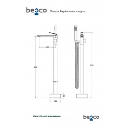Stojanková vaňová batéria ASPIRA
