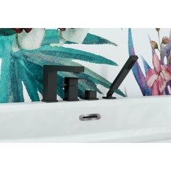 4 - otvorová vanová baterie MODERN/VARIUM černá s příslušenstvím