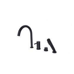 4 - otvorová vanová baterie ILLUSION černá s příslušenstvím