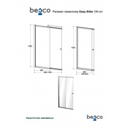 Vaňová zástena EASY SLIDE