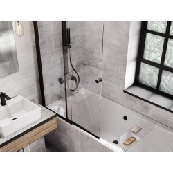 Vaňová zástena EASY SLIDE BLACK