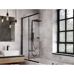 Vaňová zástena EASY SLIDE BLACK