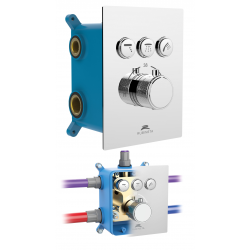 Termostatická podomietková batéria THERMO - 3F.