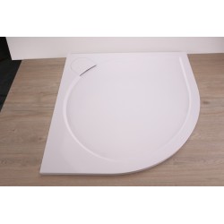 Čtvrtkruhová mramorová sprchová vanička LAKA