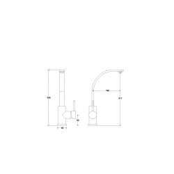 Vysoká stojánková umyvadlová baterie Decco I