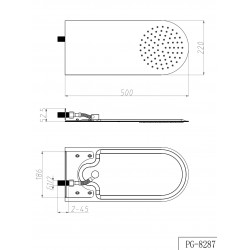 Hlavová sprcha STROMBOLI SLIM