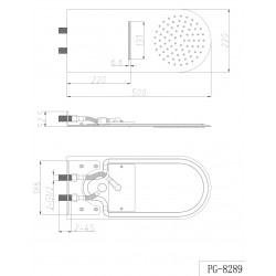 Hlavová sprcha STROMBOLI SLIM